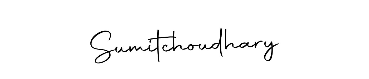 Use a signature maker to create a handwritten signature online. With this signature software, you can design (Autography-DOLnW) your own signature for name Sumitchoudhary. Sumitchoudhary signature style 10 images and pictures png
