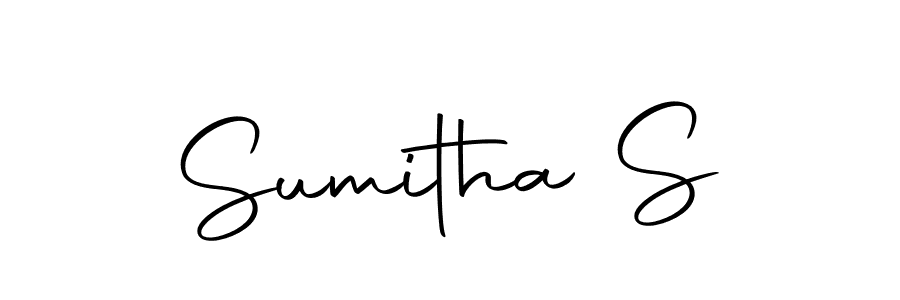 Create a beautiful signature design for name Sumitha S. With this signature (Autography-DOLnW) fonts, you can make a handwritten signature for free. Sumitha S signature style 10 images and pictures png