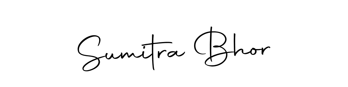 Design your own signature with our free online signature maker. With this signature software, you can create a handwritten (Autography-DOLnW) signature for name Sumitra Bhor. Sumitra Bhor signature style 10 images and pictures png