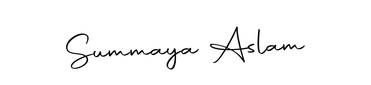 Also we have Summaya Aslam name is the best signature style. Create professional handwritten signature collection using Autography-DOLnW autograph style. Summaya Aslam signature style 10 images and pictures png