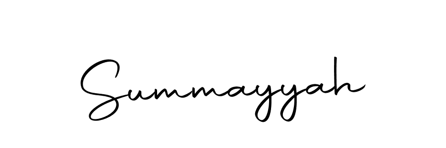 You should practise on your own different ways (Autography-DOLnW) to write your name (Summayyah) in signature. don't let someone else do it for you. Summayyah signature style 10 images and pictures png
