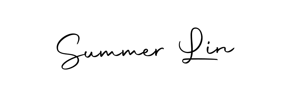 You should practise on your own different ways (Autography-DOLnW) to write your name (Summer Lin) in signature. don't let someone else do it for you. Summer Lin signature style 10 images and pictures png