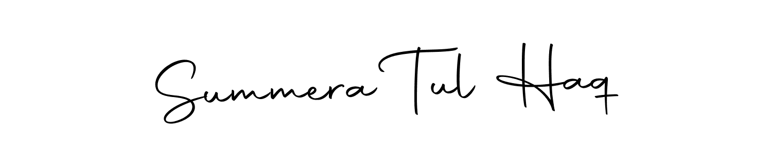 The best way (Autography-DOLnW) to make a short signature is to pick only two or three words in your name. The name Summera Tul Haq include a total of six letters. For converting this name. Summera Tul Haq signature style 10 images and pictures png