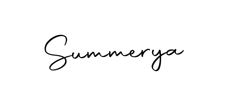 The best way (Autography-DOLnW) to make a short signature is to pick only two or three words in your name. The name Summerya include a total of six letters. For converting this name. Summerya signature style 10 images and pictures png