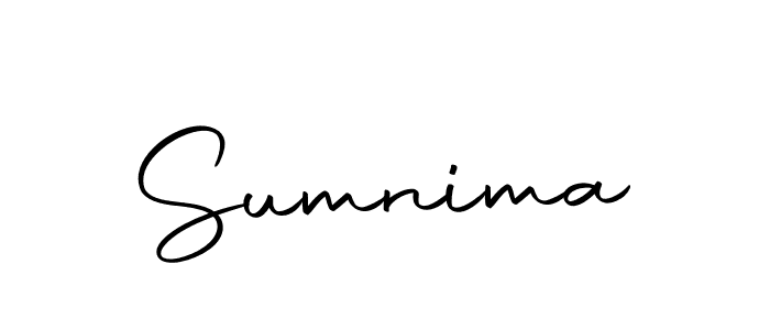 Create a beautiful signature design for name Sumnima. With this signature (Autography-DOLnW) fonts, you can make a handwritten signature for free. Sumnima signature style 10 images and pictures png