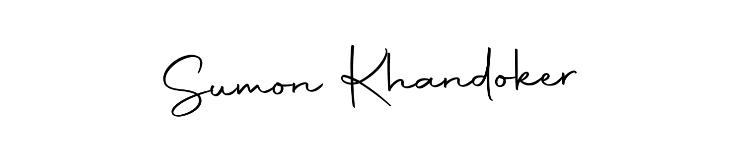 Make a beautiful signature design for name Sumon Khandoker. With this signature (Autography-DOLnW) style, you can create a handwritten signature for free. Sumon Khandoker signature style 10 images and pictures png