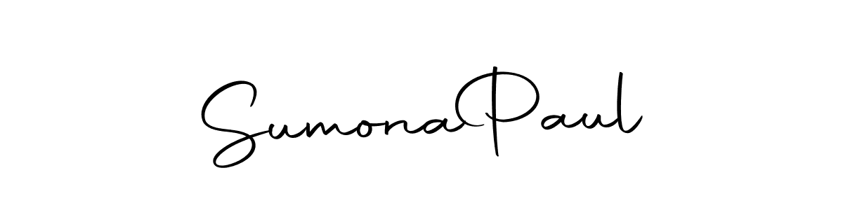 How to make Sumona  Paul signature? Autography-DOLnW is a professional autograph style. Create handwritten signature for Sumona  Paul name. Sumona  Paul signature style 10 images and pictures png