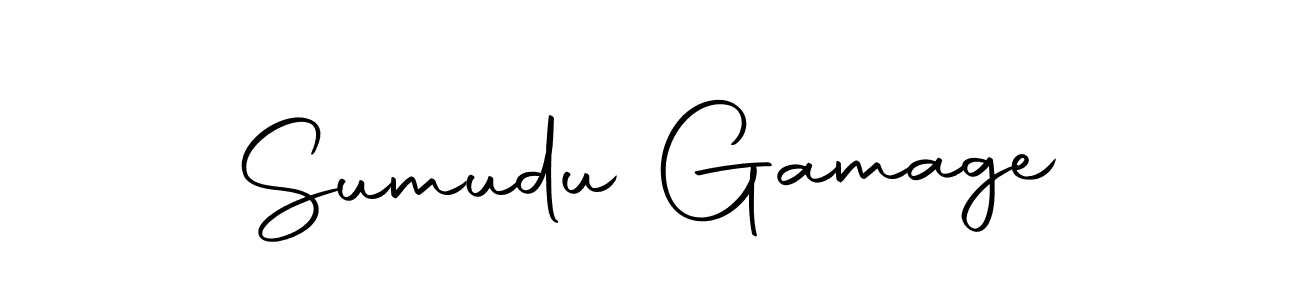 Create a beautiful signature design for name Sumudu Gamage. With this signature (Autography-DOLnW) fonts, you can make a handwritten signature for free. Sumudu Gamage signature style 10 images and pictures png