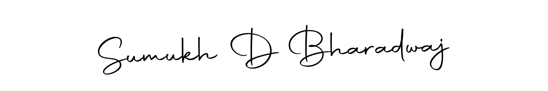 Autography-DOLnW is a professional signature style that is perfect for those who want to add a touch of class to their signature. It is also a great choice for those who want to make their signature more unique. Get Sumukh D Bharadwaj name to fancy signature for free. Sumukh D Bharadwaj signature style 10 images and pictures png