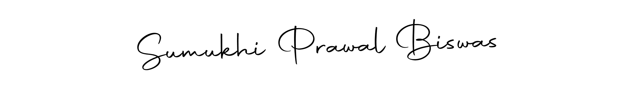 How to make Sumukhi Prawal Biswas name signature. Use Autography-DOLnW style for creating short signs online. This is the latest handwritten sign. Sumukhi Prawal Biswas signature style 10 images and pictures png