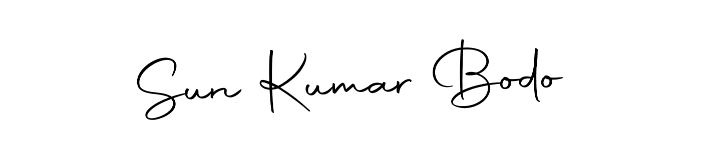 Create a beautiful signature design for name Sun Kumar Bodo. With this signature (Autography-DOLnW) fonts, you can make a handwritten signature for free. Sun Kumar Bodo signature style 10 images and pictures png