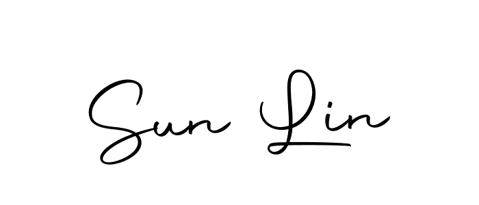 You should practise on your own different ways (Autography-DOLnW) to write your name (Sun Lin) in signature. don't let someone else do it for you. Sun Lin signature style 10 images and pictures png