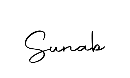 It looks lik you need a new signature style for name Sunab. Design unique handwritten (Autography-DOLnW) signature with our free signature maker in just a few clicks. Sunab signature style 10 images and pictures png
