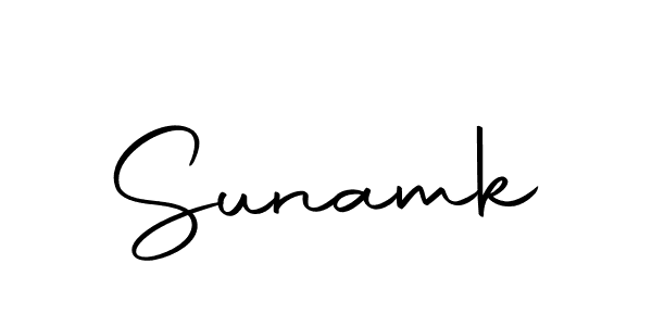 Use a signature maker to create a handwritten signature online. With this signature software, you can design (Autography-DOLnW) your own signature for name Sunamk. Sunamk signature style 10 images and pictures png