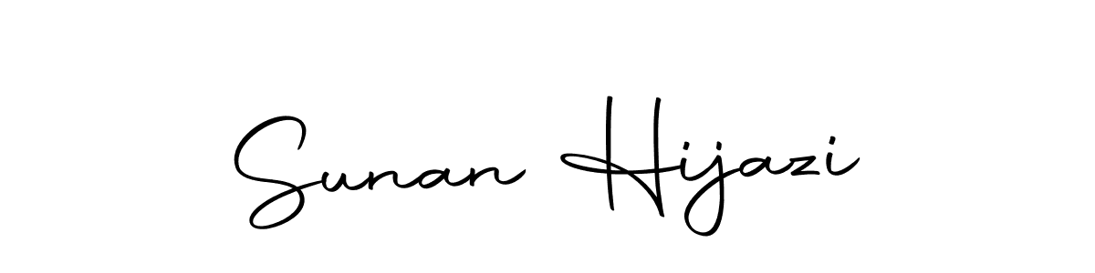 You should practise on your own different ways (Autography-DOLnW) to write your name (Sunan Hijazi) in signature. don't let someone else do it for you. Sunan Hijazi signature style 10 images and pictures png