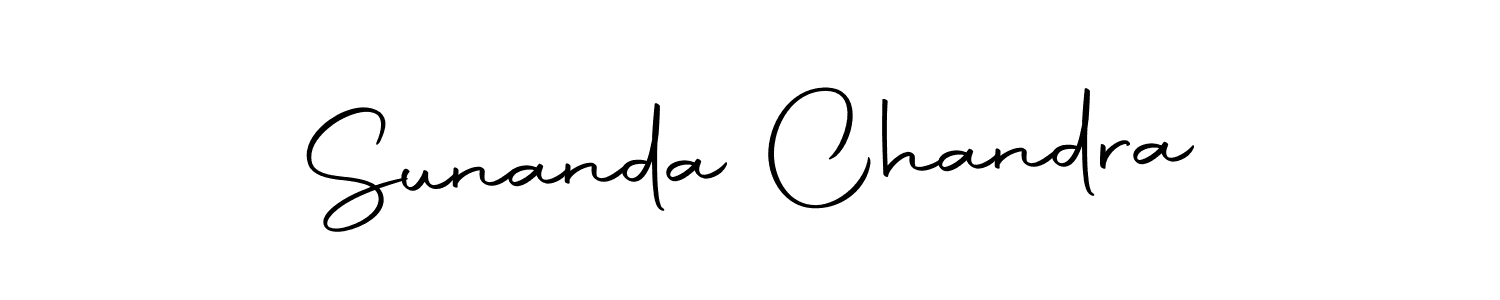 Sunanda Chandra stylish signature style. Best Handwritten Sign (Autography-DOLnW) for my name. Handwritten Signature Collection Ideas for my name Sunanda Chandra. Sunanda Chandra signature style 10 images and pictures png