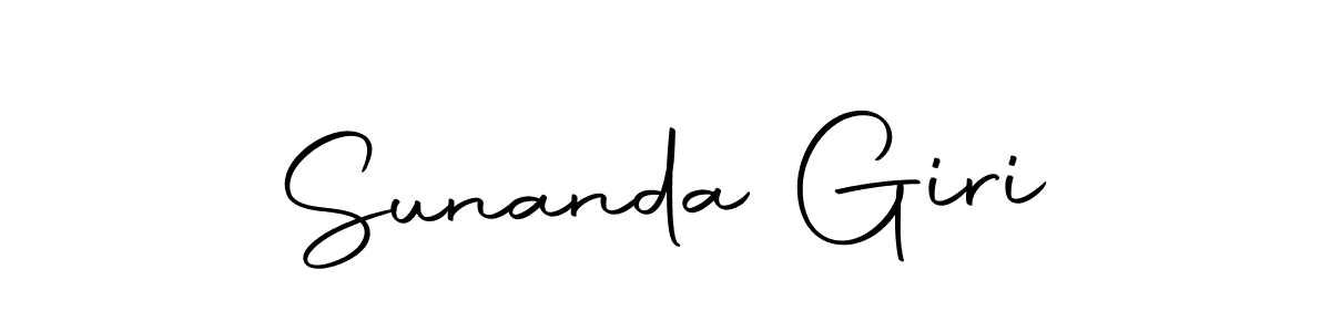 The best way (Autography-DOLnW) to make a short signature is to pick only two or three words in your name. The name Sunanda Giri include a total of six letters. For converting this name. Sunanda Giri signature style 10 images and pictures png