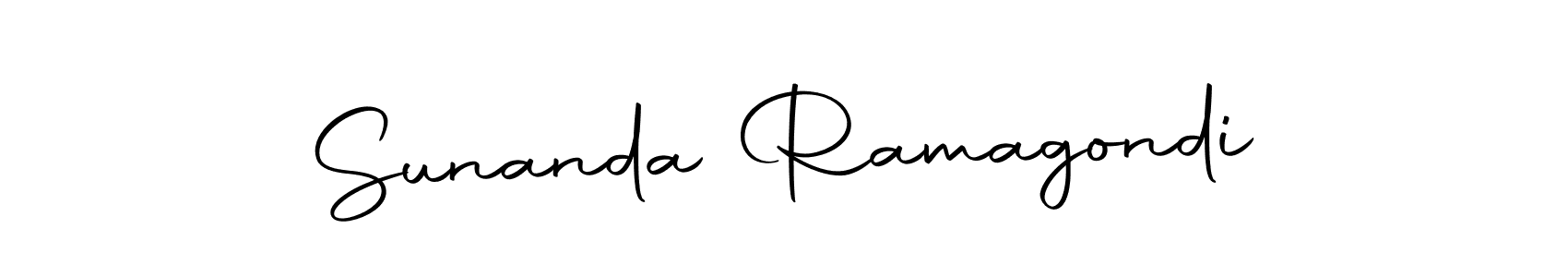Create a beautiful signature design for name Sunanda Ramagondi. With this signature (Autography-DOLnW) fonts, you can make a handwritten signature for free. Sunanda Ramagondi signature style 10 images and pictures png