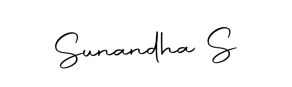 Design your own signature with our free online signature maker. With this signature software, you can create a handwritten (Autography-DOLnW) signature for name Sunandha S. Sunandha S signature style 10 images and pictures png