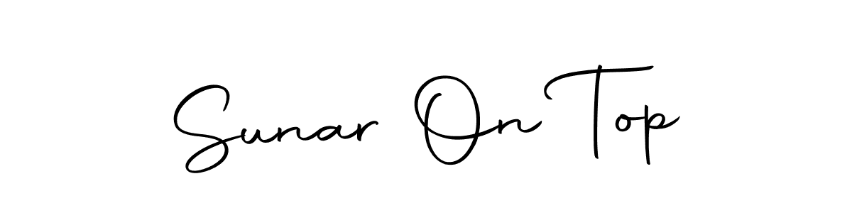 Similarly Autography-DOLnW is the best handwritten signature design. Signature creator online .You can use it as an online autograph creator for name Sunar On Top. Sunar On Top signature style 10 images and pictures png