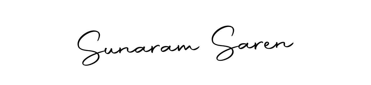 Make a short Sunaram Saren signature style. Manage your documents anywhere anytime using Autography-DOLnW. Create and add eSignatures, submit forms, share and send files easily. Sunaram Saren signature style 10 images and pictures png