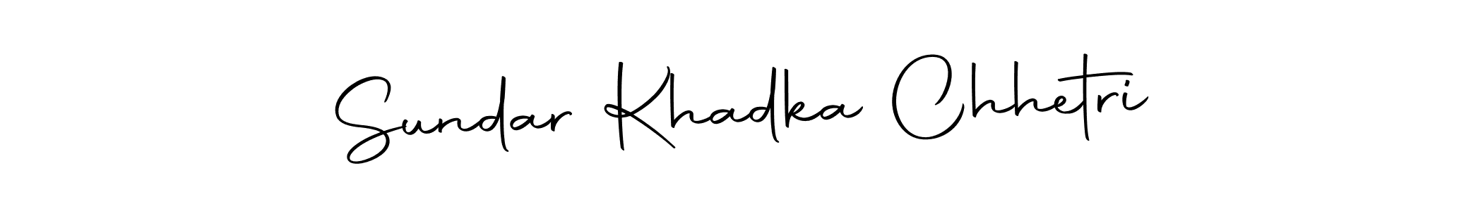 Make a beautiful signature design for name Sundar Khadka Chhetri. With this signature (Autography-DOLnW) style, you can create a handwritten signature for free. Sundar Khadka Chhetri signature style 10 images and pictures png