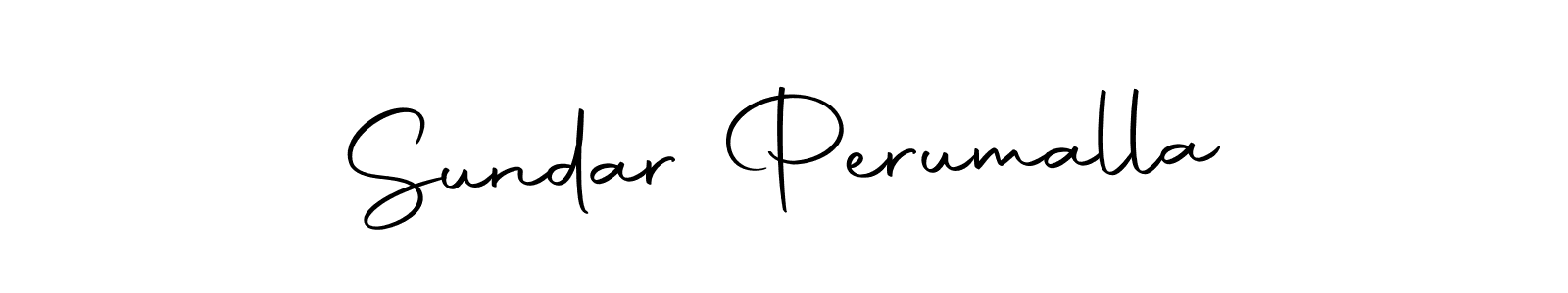 Create a beautiful signature design for name Sundar Perumalla. With this signature (Autography-DOLnW) fonts, you can make a handwritten signature for free. Sundar Perumalla signature style 10 images and pictures png