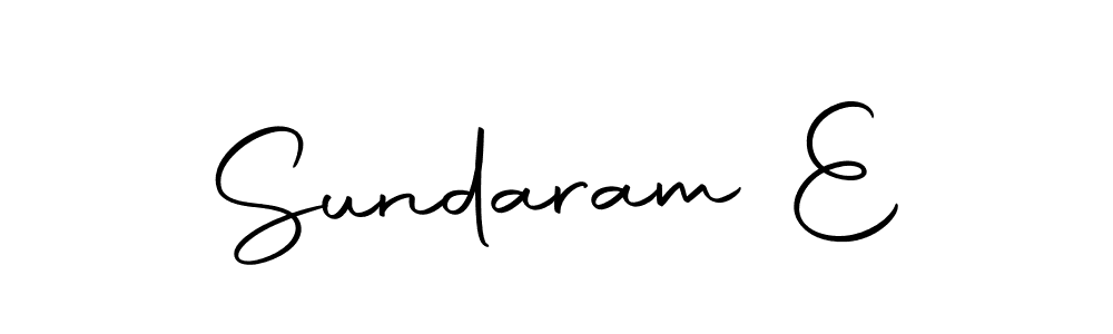 Here are the top 10 professional signature styles for the name Sundaram E. These are the best autograph styles you can use for your name. Sundaram E signature style 10 images and pictures png