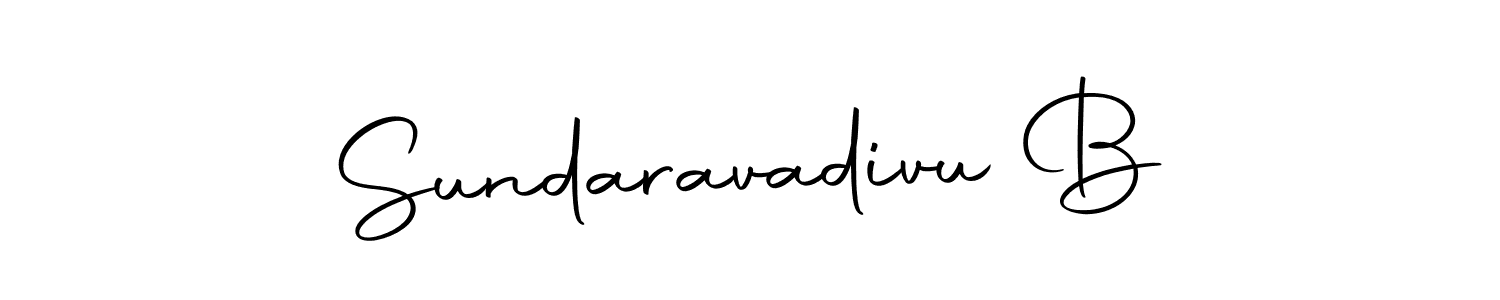 How to make Sundaravadivu B signature? Autography-DOLnW is a professional autograph style. Create handwritten signature for Sundaravadivu B name. Sundaravadivu B signature style 10 images and pictures png