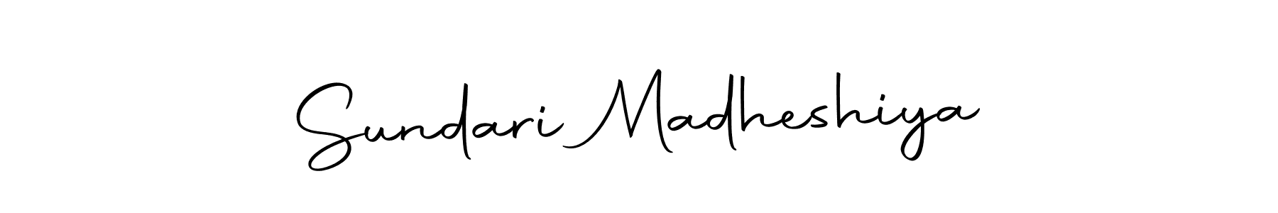 Design your own signature with our free online signature maker. With this signature software, you can create a handwritten (Autography-DOLnW) signature for name Sundari Madheshiya. Sundari Madheshiya signature style 10 images and pictures png