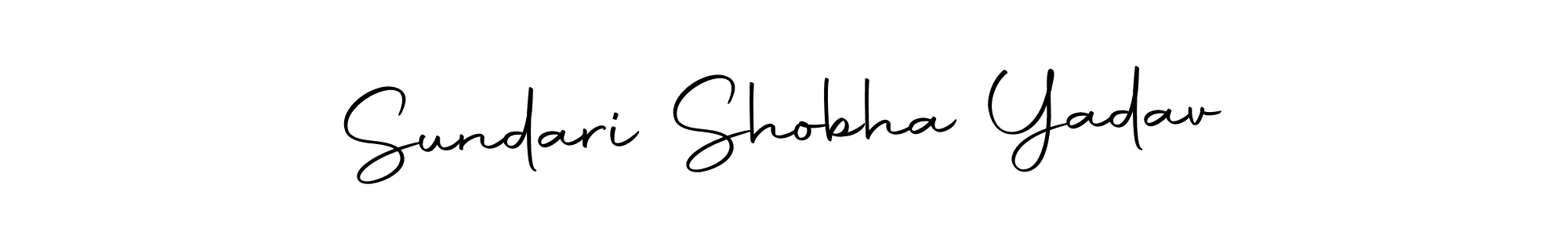 Once you've used our free online signature maker to create your best signature Autography-DOLnW style, it's time to enjoy all of the benefits that Sundari Shobha Yadav name signing documents. Sundari Shobha Yadav signature style 10 images and pictures png