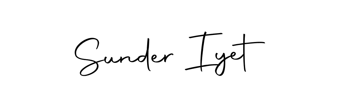 You should practise on your own different ways (Autography-DOLnW) to write your name (Sunder Iyet) in signature. don't let someone else do it for you. Sunder Iyet signature style 10 images and pictures png