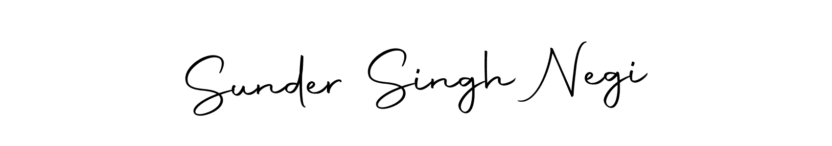 Create a beautiful signature design for name Sunder Singh Negi. With this signature (Autography-DOLnW) fonts, you can make a handwritten signature for free. Sunder Singh Negi signature style 10 images and pictures png