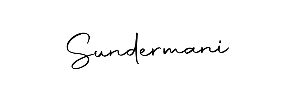 How to make Sundermani signature? Autography-DOLnW is a professional autograph style. Create handwritten signature for Sundermani name. Sundermani signature style 10 images and pictures png