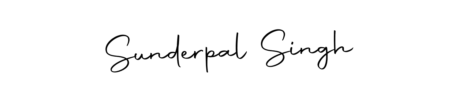 Create a beautiful signature design for name Sunderpal Singh. With this signature (Autography-DOLnW) fonts, you can make a handwritten signature for free. Sunderpal Singh signature style 10 images and pictures png