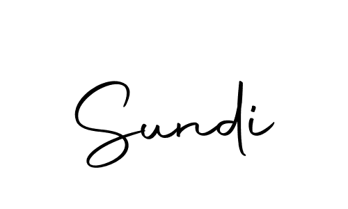 Design your own signature with our free online signature maker. With this signature software, you can create a handwritten (Autography-DOLnW) signature for name Sundi. Sundi signature style 10 images and pictures png