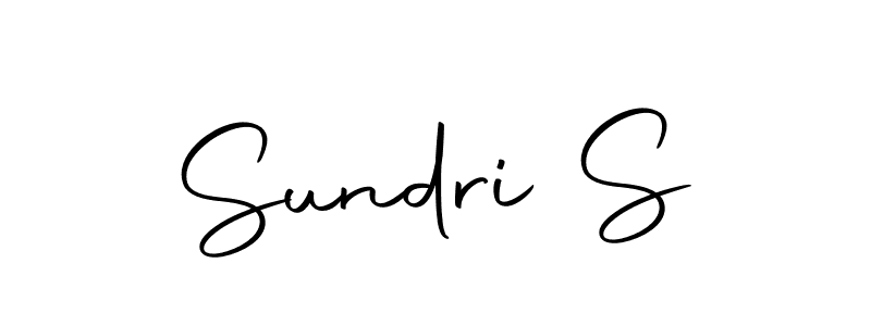 Use a signature maker to create a handwritten signature online. With this signature software, you can design (Autography-DOLnW) your own signature for name Sundri S. Sundri S signature style 10 images and pictures png