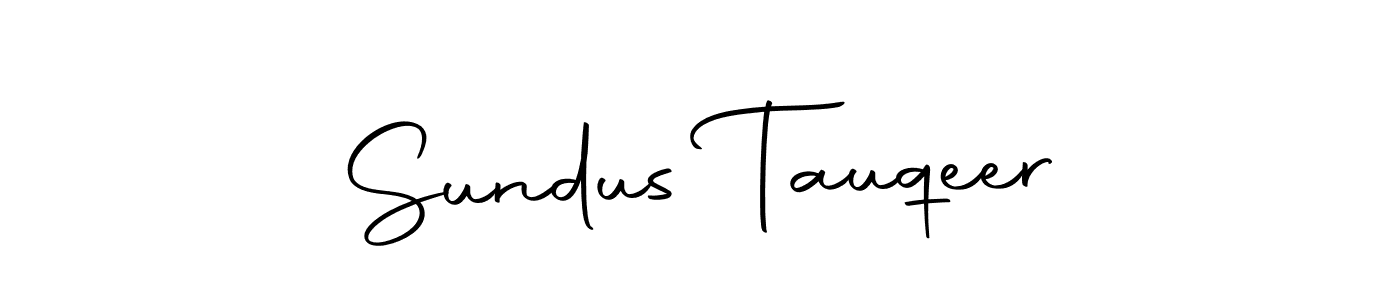 Make a beautiful signature design for name Sundus Tauqeer. With this signature (Autography-DOLnW) style, you can create a handwritten signature for free. Sundus Tauqeer signature style 10 images and pictures png