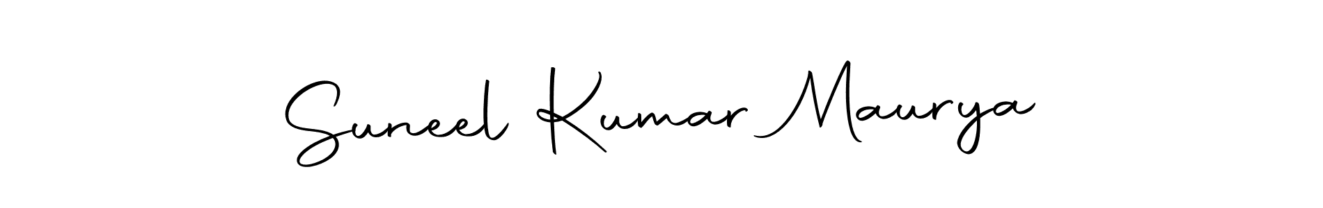 Create a beautiful signature design for name Suneel Kumar Maurya. With this signature (Autography-DOLnW) fonts, you can make a handwritten signature for free. Suneel Kumar Maurya signature style 10 images and pictures png