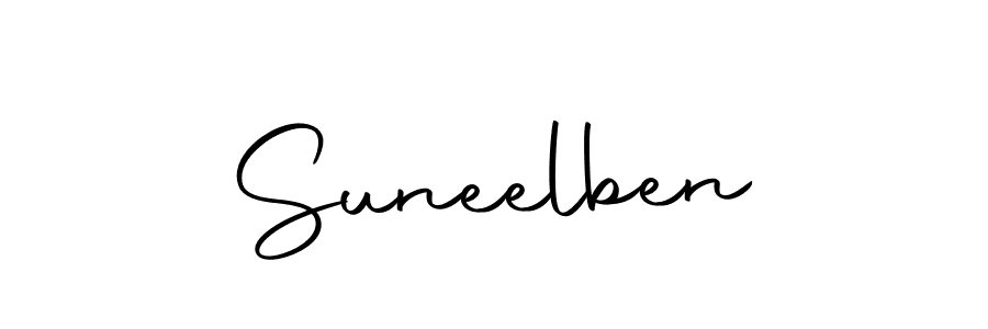 Use a signature maker to create a handwritten signature online. With this signature software, you can design (Autography-DOLnW) your own signature for name Suneelben. Suneelben signature style 10 images and pictures png