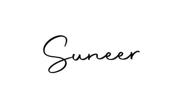 Make a beautiful signature design for name Suneer. With this signature (Autography-DOLnW) style, you can create a handwritten signature for free. Suneer signature style 10 images and pictures png