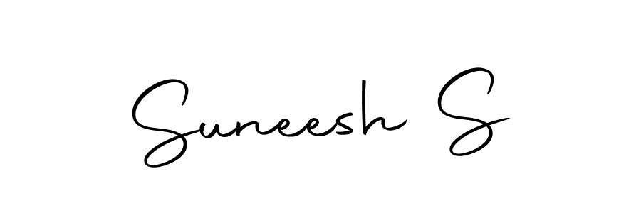 Make a beautiful signature design for name Suneesh S. Use this online signature maker to create a handwritten signature for free. Suneesh S signature style 10 images and pictures png