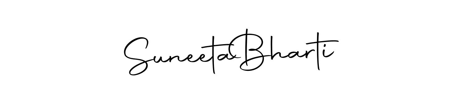 Suneeta  Bharti stylish signature style. Best Handwritten Sign (Autography-DOLnW) for my name. Handwritten Signature Collection Ideas for my name Suneeta  Bharti. Suneeta  Bharti signature style 10 images and pictures png