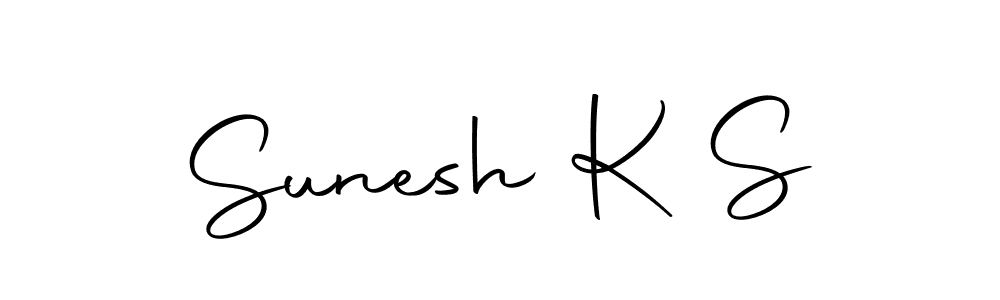 Similarly Autography-DOLnW is the best handwritten signature design. Signature creator online .You can use it as an online autograph creator for name Sunesh K S. Sunesh K S signature style 10 images and pictures png