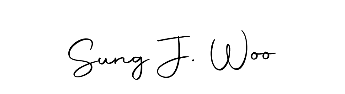 Design your own signature with our free online signature maker. With this signature software, you can create a handwritten (Autography-DOLnW) signature for name Sung J. Woo. Sung J. Woo signature style 10 images and pictures png