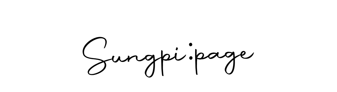 Design your own signature with our free online signature maker. With this signature software, you can create a handwritten (Autography-DOLnW) signature for name Sungpi:page. Sungpi:page signature style 10 images and pictures png