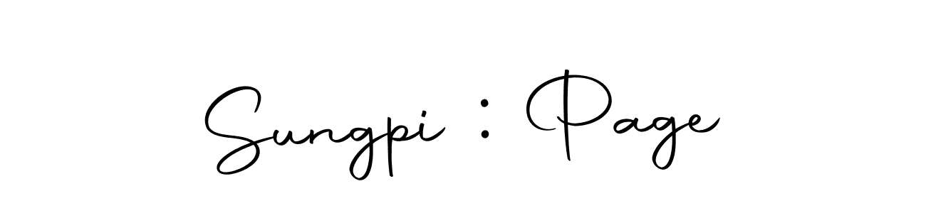 Also we have Sungpi : Page name is the best signature style. Create professional handwritten signature collection using Autography-DOLnW autograph style. Sungpi : Page signature style 10 images and pictures png