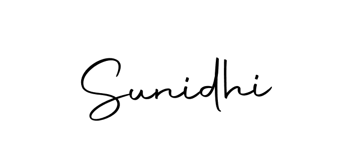 Create a beautiful signature design for name Sunidhi. With this signature (Autography-DOLnW) fonts, you can make a handwritten signature for free. Sunidhi signature style 10 images and pictures png
