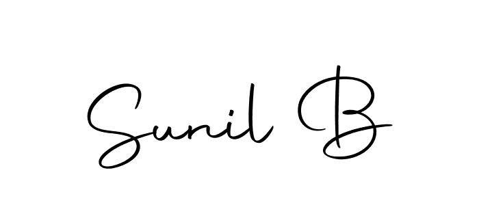 You should practise on your own different ways (Autography-DOLnW) to write your name (Sunil B) in signature. don't let someone else do it for you. Sunil B signature style 10 images and pictures png