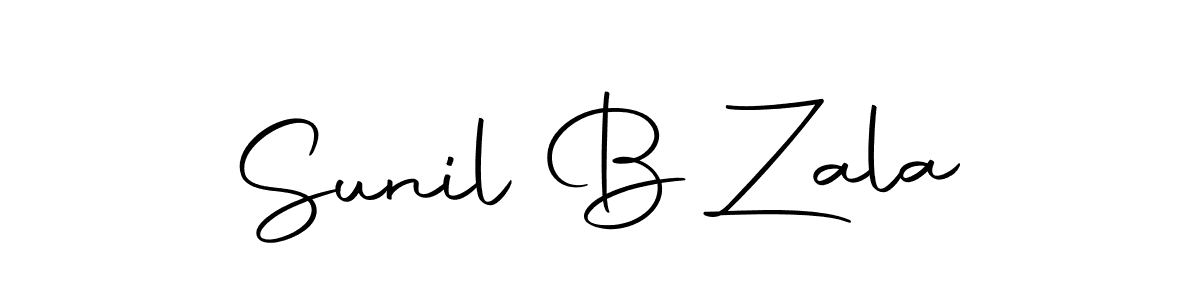 Also we have Sunil B Zala name is the best signature style. Create professional handwritten signature collection using Autography-DOLnW autograph style. Sunil B Zala signature style 10 images and pictures png